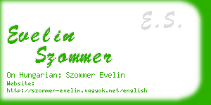 evelin szommer business card